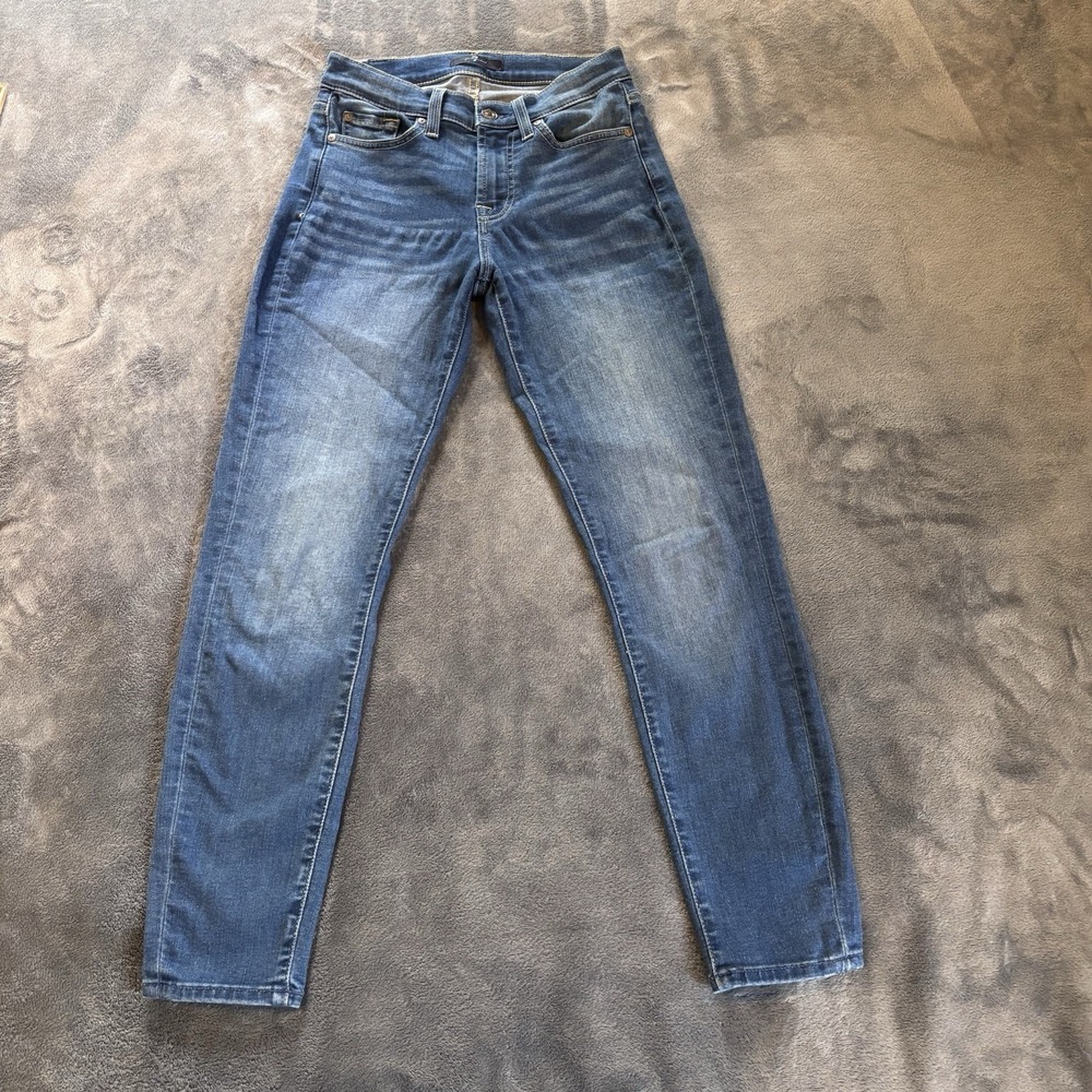 7 For All Mankind Gwenevere Jeans Womens 26 x 27 Stretch Comfort Ankle Skinny